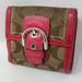 Coach Bags | Coach Mini Wallet | Color: Pink/Tan | Size: Os