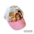 Disney Accessories | Disney Store: Girl Os, Disney Princesses Theme Baseball Cap W/Velcro, Preowned | Color: Pink/White | Size: Osg