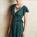 Anthropologie Dresses | Anthropologie Hd In Paris Faux Wrap Ruffle Dress - Size 4 | Color: Black/Green | Size: 4