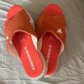 Converse Shoes | Converse, One Star Slip On Platform Sandal. Orange, Size 10 | Color: Orange | Size: 10