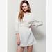 Free People Dresses | Free People Little Wings Lace Tunic Dress White Linen Beach Summer Peasant Large | Color: White | Size: L