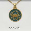 Madewell Jewelry | New Women's Madewell Zodiac Collection Pendant Necklace Cancer | Color: Gold | Size: Os