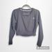 Adidas Tops | Adidas Running Women's Waffle Texture Cropped Running Top, Size S | Color: Gray | Size: S