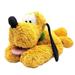 Disney Toys | Disney Store Pluto Plush 16" Green Collar Name Tongue Laying Down Stuffed Animal | Color: Orange/Yellow | Size: 16"