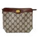 Gucci Bags | Gucci Brown Monogram Canvas And Leather Vintage Zip Pouch | Color: Brown | Size: 6.75 X 5.75 X 1.5 Inches