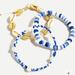 J. Crew Jewelry | J.Crew Seaside Bracelet Set | Color: Blue/White | Size: Os