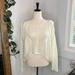 Anthropologie Sweaters | Anthropologie Bird Cage Knit Sweater | Color: Cream/White | Size: S