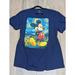 Disney Tops | Disney Mickey Mouse T Shirt Top Womens 2x Blue Short Sleeve Van Gough Graphic | Color: Blue | Size: 2x