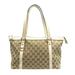 Gucci Bags | Gucci Abbey Line 141470 Gg Canvas Leather Beige Tote Bag | Color: Tan | Size: Os