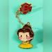 Disney Jewelry | Disney's Beauty And The Beast Belle Inspired Pin | Color: Red/Yellow | Size: Os