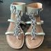 Anthropologie Shoes | Anthropologie Green Ankle Sandals - Size 7.5 | Color: Green | Size: 7.5