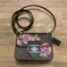 Coach Bags | Coach Morgan Square Crossbody In Signature Canvas With Rose Print | Color: Black/Purple | Size: Measures: 7 1/4" (L) X 5 3/4" (H) X 2 1/4" (W)