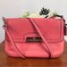 Coach Bags | Coach Kristin Leather Flap Crossbody Bag Size Small | Color: Pink | Size: Os