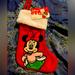 Disney Holiday | Discontinued, Disney 8” Minnie Mouse Christmas Stocking | Color: Red | Size: Os