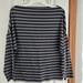 Michael Kors Tops | Michael Kors Striped Long Sleeve Size Medium | Color: Black/Gray | Size: M