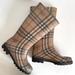 Burberry Shoes | Burberry Rain Boots | Color: Black/Tan | Size: 36 Uk/6 Us