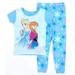 Disney Pajamas | Disney | Frozen Anna And Elsa Snowflake Pajamas Set | Color: Blue/Pink | Size: 3tg