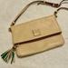 Dooney & Bourke Bags | Dooney & Bourke | Florentine Foldover Zip Crossbody Bag | Color: Cream | Size: Os