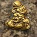 Disney Jewelry | Disney Mickey Mouse Pin With Tuxedo And Formal Hat, Cane, Bronze/Goldtone | Color: Gold | Size: Os