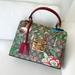 Gucci Bags | Gucci Tian Gg Floral Print Padlock Top Handle Shoulder Small Bag + Dust Bag | Color: Brown/Red | Size: Os