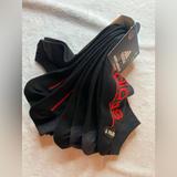 Adidas Underwear & Socks | 6 Pair Adidas Men’s Superlite No Show Socks, Black & Gray/Red, Shoe Sz 6-12 Nwt. | Color: Black/Red | Size: Os