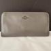 Coach Bags | Coach Bleecker Olive Grey Leather Large Credit Card Bifold Clutch Wallet | Color: Gray | Size: Os