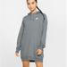 Nike Sweaters | Nike Sportswear Essential Women’s Fleece Dress, Dark Heather Grey, Size Xs - Nwt | Color: Gray/Silver | Size: Xs