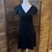 Athleta Dresses | Athleta V-Neck Faux Wrap Dress | Color: Black | Size: S