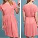 Anthropologie Dresses | Anthropologie Saturday Sunday Tie Wast Waisted Cupro Midi Dress Sz S | Color: Pink | Size: S