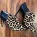 Michael Kors Shoes | Cute And Comfy Af Michael Kors Leopard Print Boot Heels | Color: Black/Brown | Size: 10