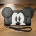 Disney Bags | Disney Mickey Mouse 90 Years Original Cell Phone Wristlet Wallet 3d Ears | Color: Black/Red | Size: Os