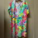 Lilly Pulitzer Dresses | Lilly Pulitzer, Size Small, Harlow Tunic Dress. Multi Color Casa Banana | Color: Green/Pink | Size: S