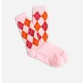 J. Crew Accessories | Jcrew Argyle Trouser Socks | Color: Orange/Pink | Size: Os