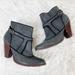 Anthropologie Shoes | Anthropologie Schuler & Sons Ankle Booties Leather | Color: Black/Gray | Size: 8
