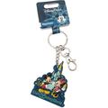Disney Accessories | Disney Parks Walt Disney World Cinderella Castle Keychain Mickey Minnie Nwt | Color: Blue/Silver | Size: Os