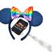 Disney Accessories | Disney Parks- 2022 Pride Collection Minnie Ears- Rainbow- Blue Denim- Nwt | Color: Blue | Size: Os