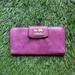 Coach Bags | Coach Purple Leather Wallet With Carriage Y2k | Color: Purple | Size: Os