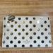 Kate Spade Bags | Kate Spade Gold Polka Dots Clutch Purse Pouch Cosmetic Bag Wallet | Color: Gold/White | Size: Os