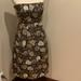 J. Crew Dresses | Floral Jcrew Tea Dress. Size 0 | Color: Black/Gray | Size: 0