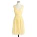 J. Crew Dresses | Jcrew Heidi Yellow Chiffon Silk Sleeveless Crepe Bridamade Dress Size 18 | Color: Yellow | Size: 18