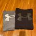 Under Armour Shirts | Lot Of 2 Under Armour Fleece Logo Hoodie | Color: Black/Gray | Size: M