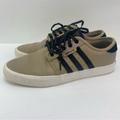 Adidas Shoes | Adidas Sneakers Adult Size 8 Tan Black Skateboarding Shoes Casual Leather Mens | Color: Black/Tan | Size: 8