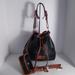 Dooney & Bourke Bags | Authentic Vintage Dooney & Bourke Black/Cognac Drawstring Bucket Bag | Color: Black/Brown | Size: 11"H X 10"L 14" X 15"W