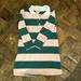 J. Crew Dresses | Crewcuts Rugby Jersey Dress. Like New. Forest Green And Light Pink Color. 4t. | Color: Green/Pink | Size: 4tg