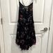 Free People Dresses | Intimately Free People Floral Dress Sz Am | Color: Black/Red | Size: S