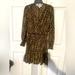Michael Kors Dresses | Michael Kors Leopard Print Mini Dress | Color: Black/Tan | Size: L