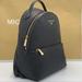 Michael Kors Bags | Michael Kors Womens Valerie Medium Logo Backpack 30f2g9vb2b Black Nwt | Color: Black/Gold | Size: Medium