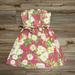 Lilly Pulitzer Dresses | Lilly Pulitzer Strapless Dress Sz 2 Pink Floral Daisy Silk Blend Belted | Color: Pink | Size: 2