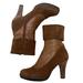 Anthropologie Shoes | Anthropologie Kmb Brown Leather/Suede Heeled Boot. Size 37 /6.5 | Color: Brown/Tan | Size: 6.5