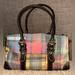 Dooney & Bourke Bags | Like New!! Dooney & Bourke, Plaid Ladybug, Multi Color Satchel | Color: Black/Red | Size: Os